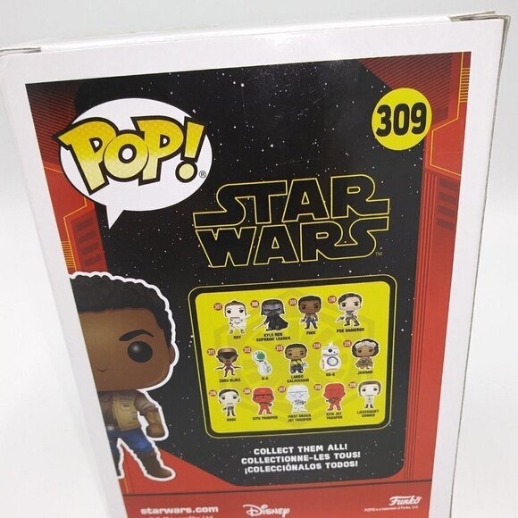 Funko POP! Star Wars Rise of Skywalker Finn #309 Vinyl Toy Disney LucasArts - Picture 8 of 12